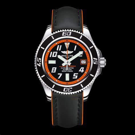 breitling schwarz orange|Breitling superocean orange face.